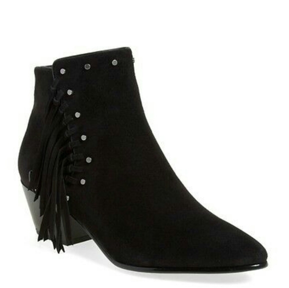 Sam  Edelman Rudie' Studded Fringe Girls Bootie - Picture 1 of 2
